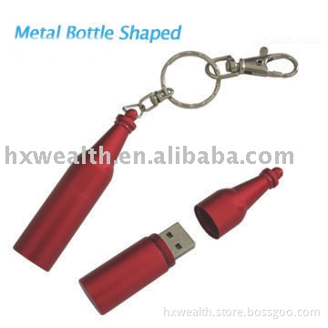 Metal bottle USB memory  drive